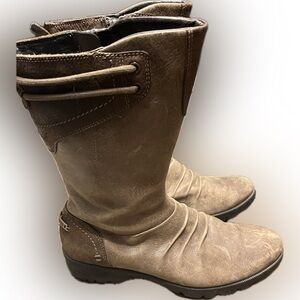 MERRELL Vera Mid Barnwood Brown Leather Boots